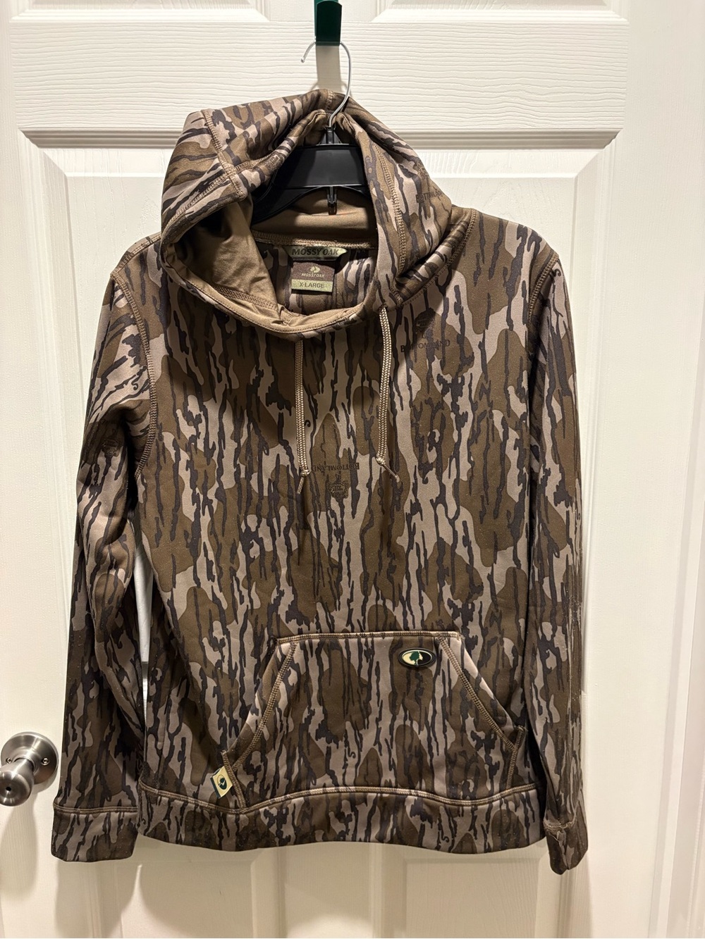 Mossy Oak Bottomland Women's Camo Utility Hoodie - Brown & Olive